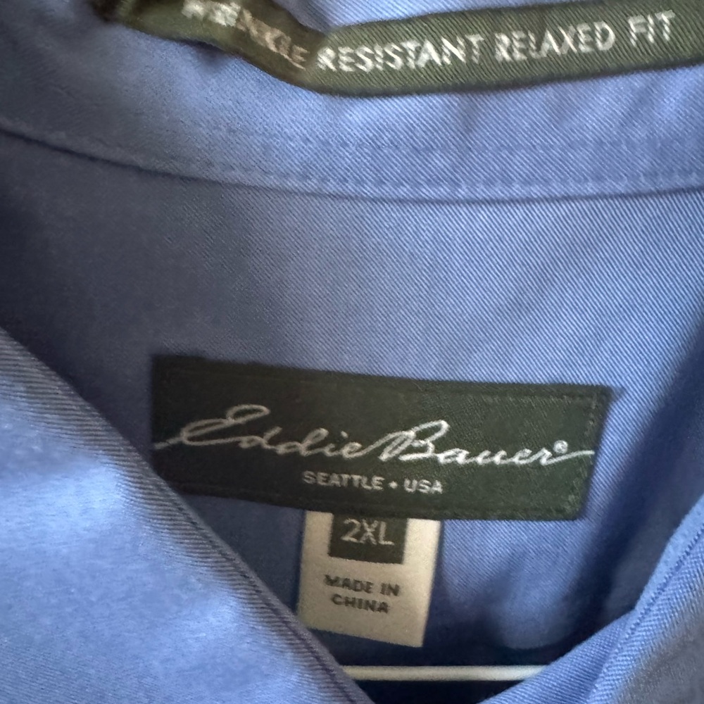 Eddie Bauer Blue Shirt 2XL